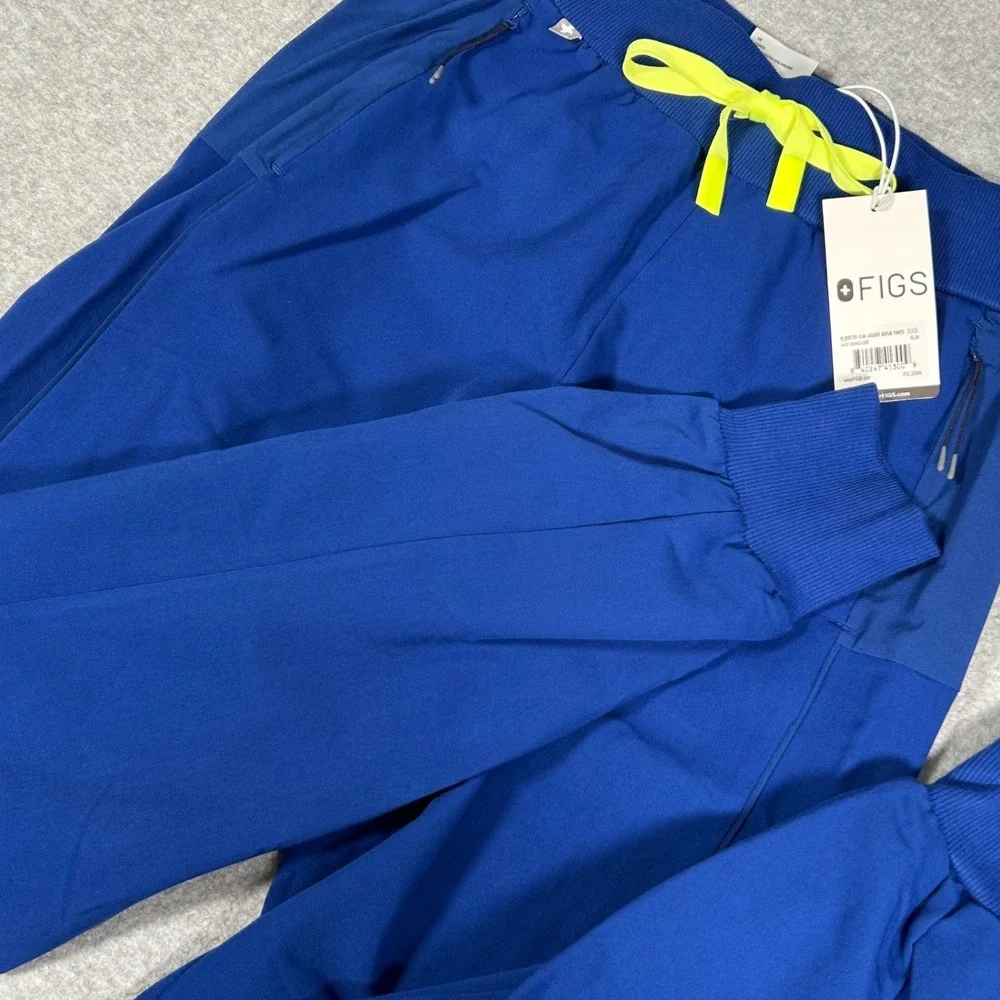FIGS‎ Boston Slim Jogger Scrub Pants Womens XXS Blue Technical Collection NWT